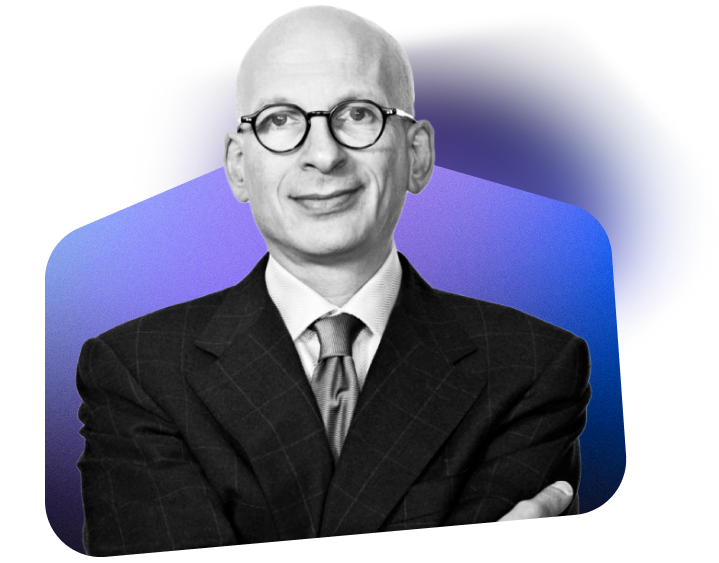 Collage seth godin blob purple gradient generic